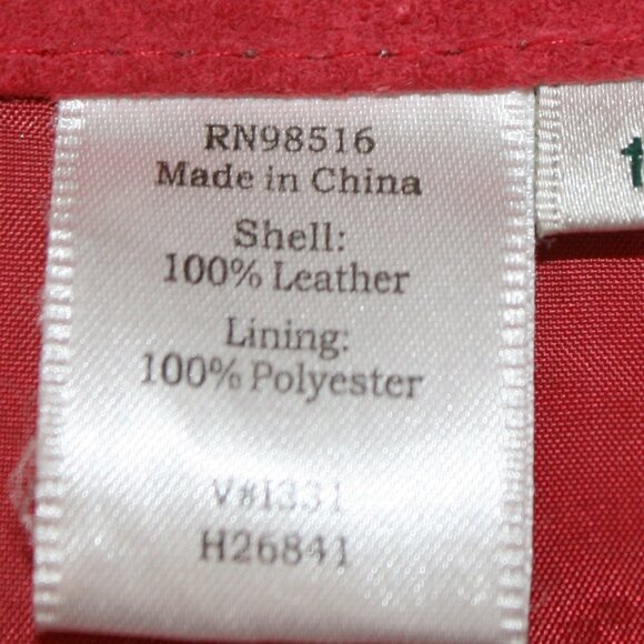 COLDWATER CREEK Jacket Suede Leather Oversized Outerwear Coat Red Plus Size 1X - Picture 7 of 13